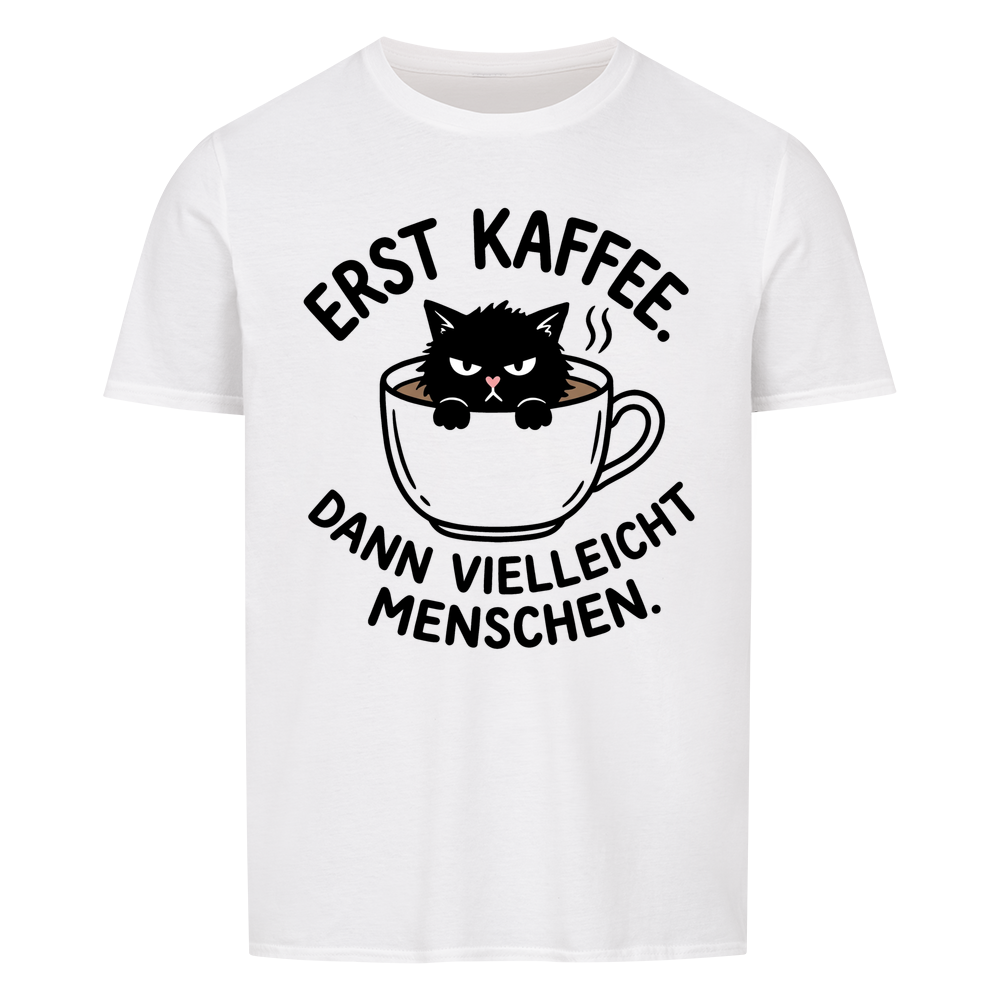 Erst Kaffee, dann vielleicht Menschen – Farbe Weiß