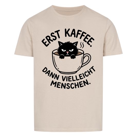 Erst Kaffee, dann vielleicht Menschen – Farbe Sand