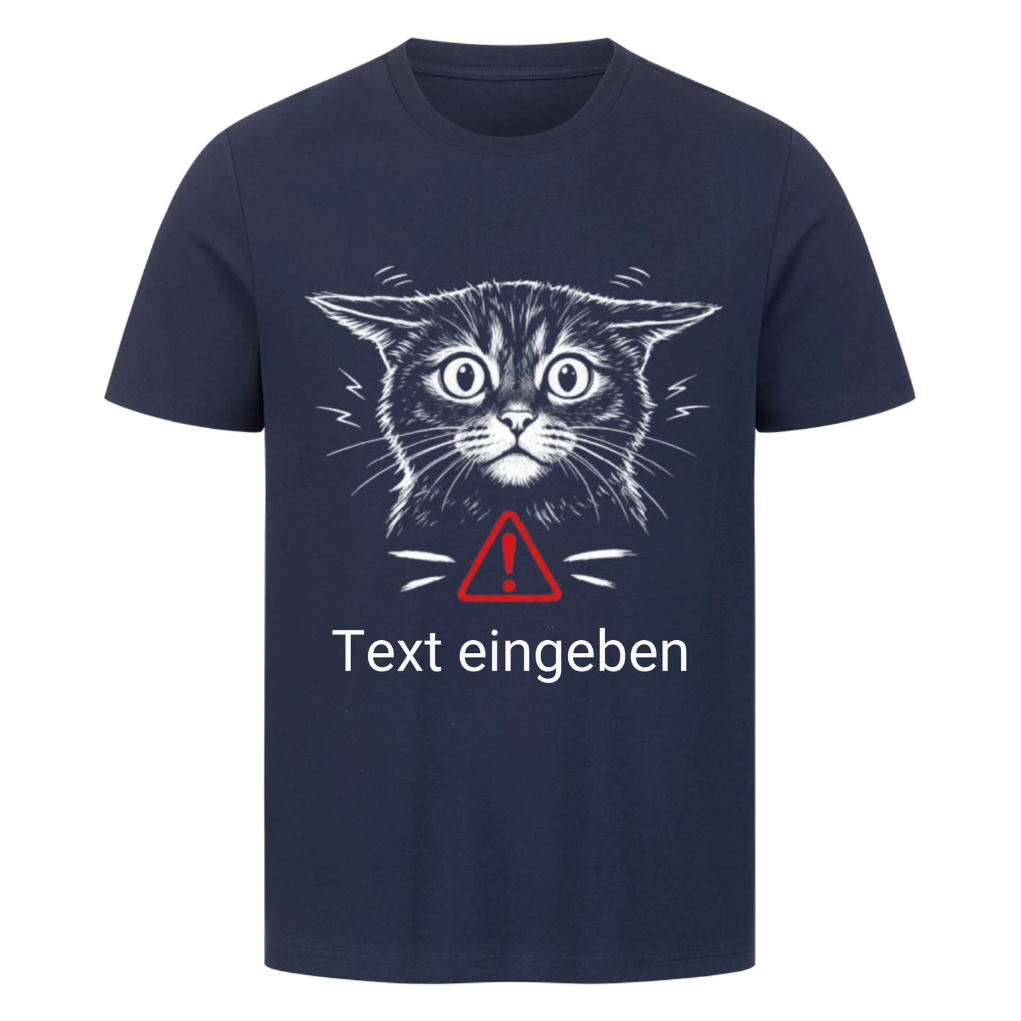 Vorsicht Bissig Personalisiertes Katzen-Shirt