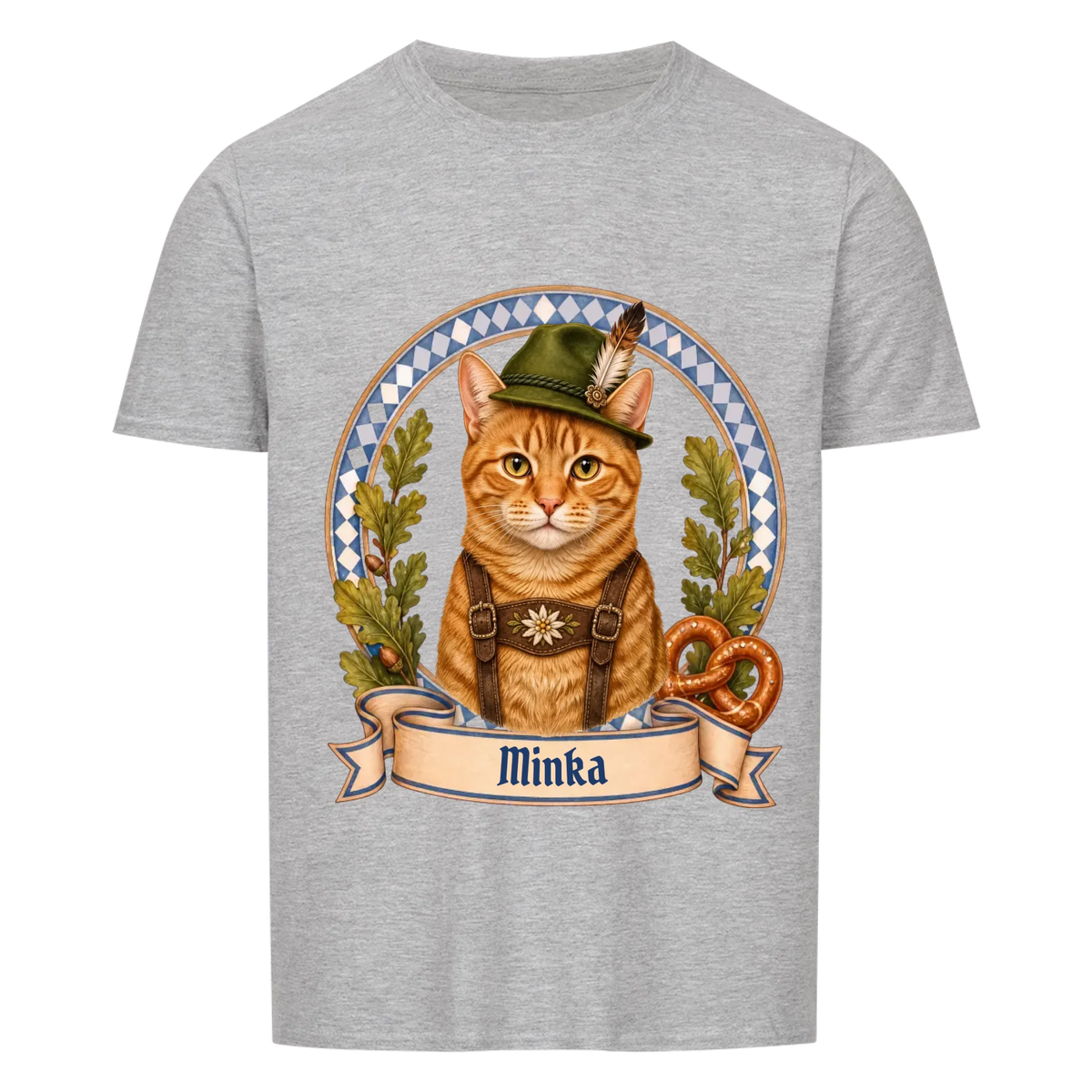 Wiesn Katze – personalisiertes Oktoberfest-Shirt mit Foto deiner Katze von Mr. Fluffel, Ansicht 4