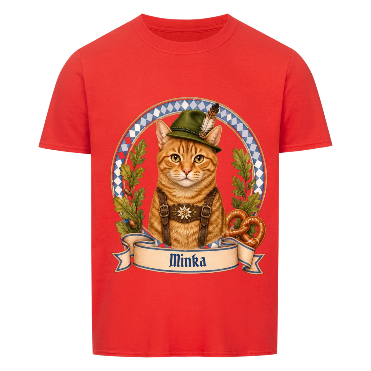 Wiesn Katze – personalisiertes Oktoberfest-Shirt mit Foto deiner Katze von Mr. Fluffel, Ansicht 5