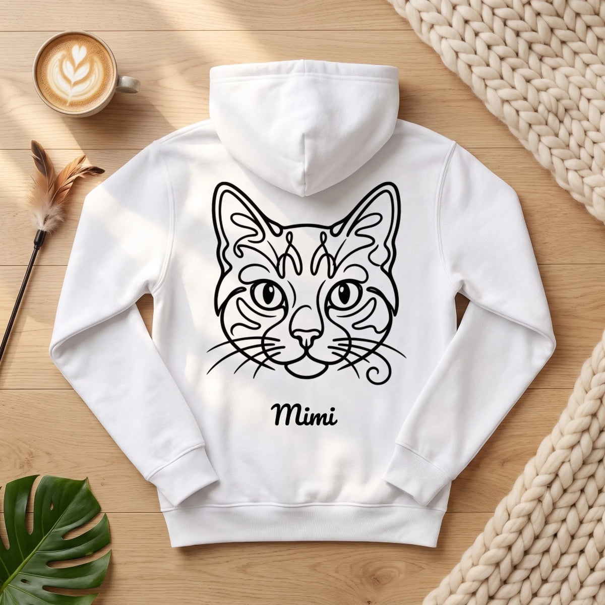 linienkatze-hoodie-flatlay