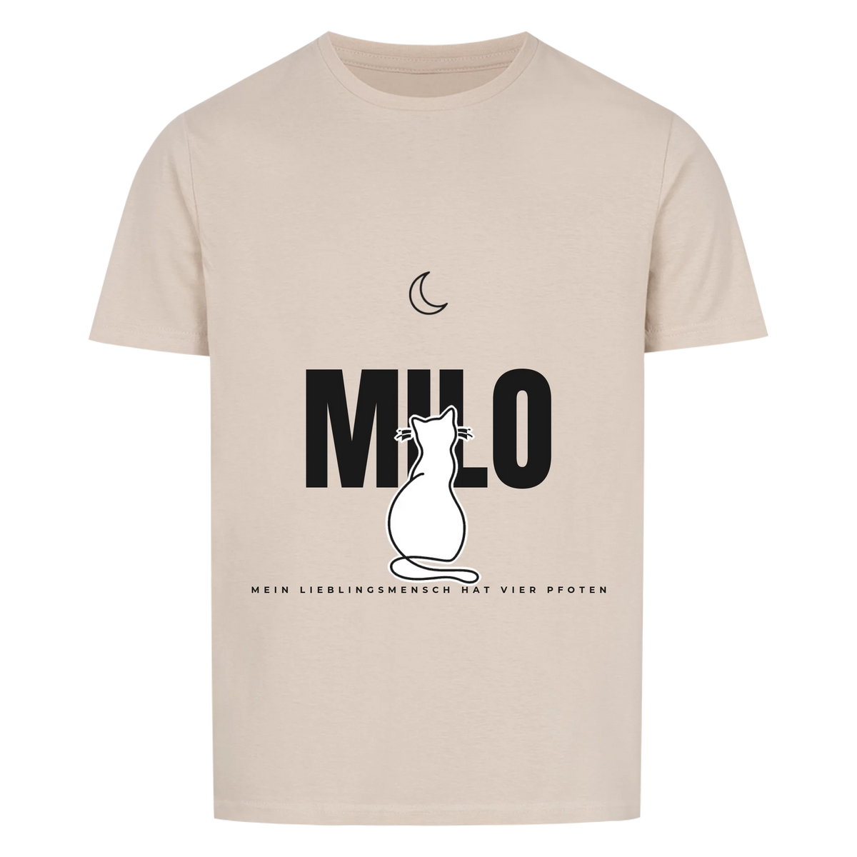 Lieblingsmensch vier Pfoten – Personalisiertes Shirt & Hoodie mit Katzennamen