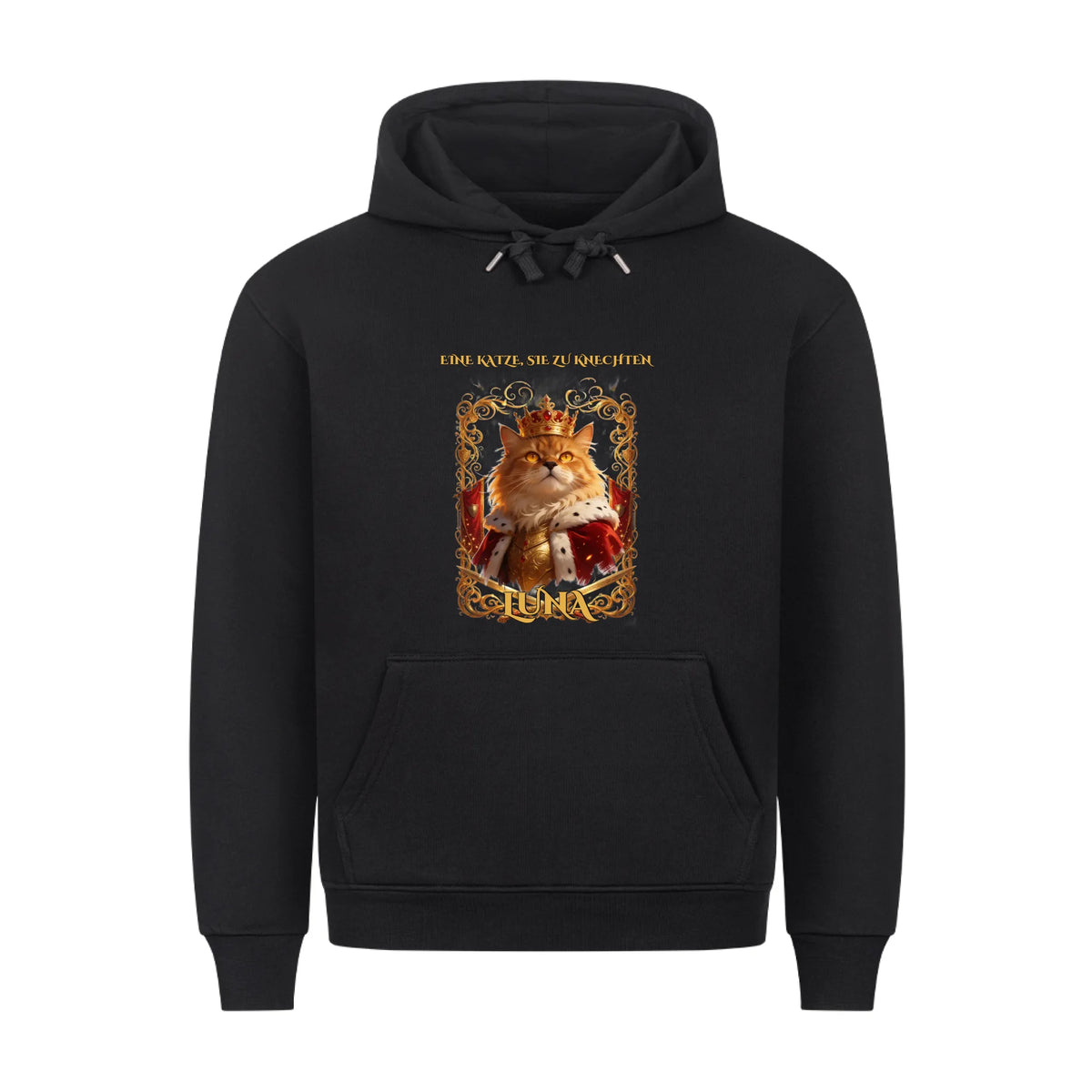 Eine Katze, sie zu knechten – Personalisierter Hoodie mit deiner Katze