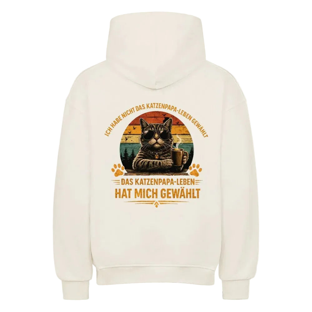 Oversized Hoodie Cool Cat Dad – Hoodie für stolze Katzenpapas von Mr. Fluffel