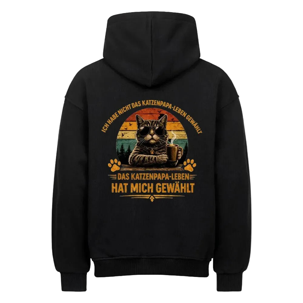 Oversized Hoodie Cool Cat Dad – Hoodie für stolze Katzenpapas von Mr. Fluffel