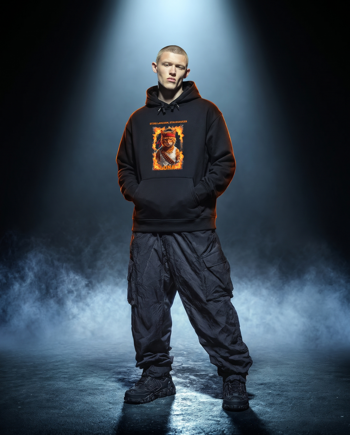stirb-langsam-staubsauger-katzen-hoodie-model