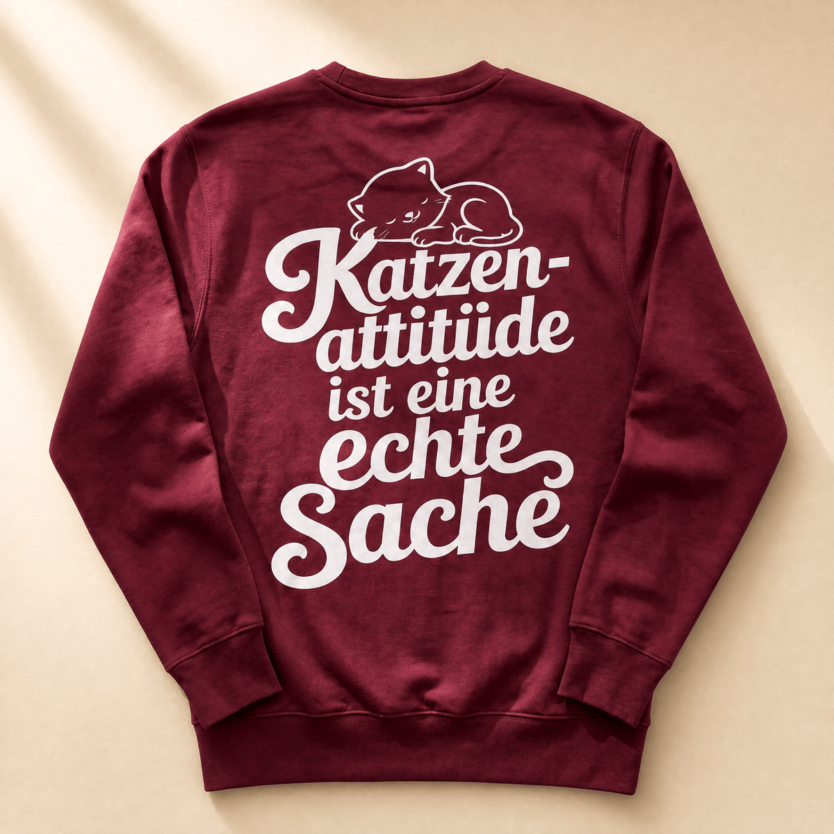 Katzen-Fan Sweatshirt Katzen-Attitude – Premium Sweatshirt für Katzenfans von Mr. Fluffel