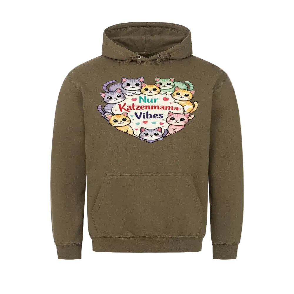 Katzenmama Vibes Hoodie – Kuscheliger Hoodie mit Katzenherz von Mr. Fluffel