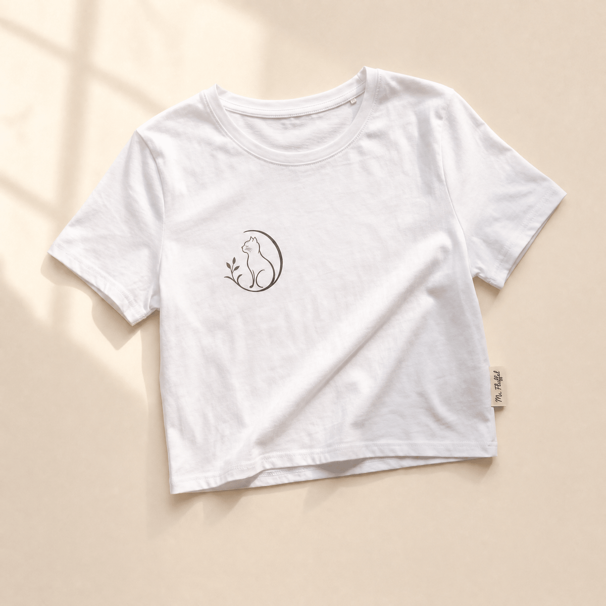Mr. Fluffel Logo Ladies Crop Top – Lässiges Crop Top mit Katzenlogo