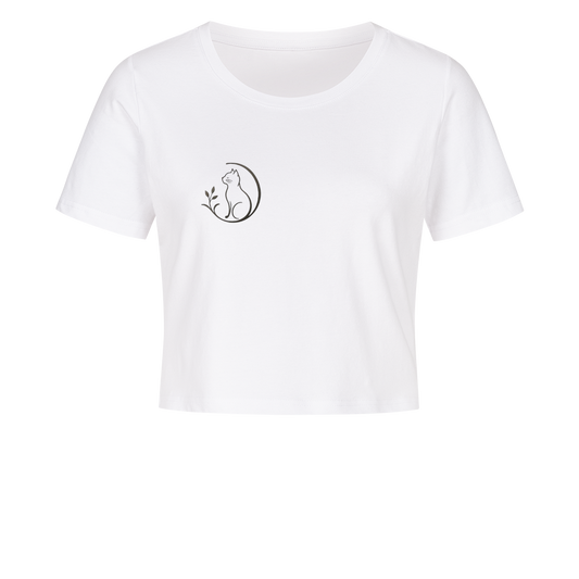 Mr. Fluffel Logo Ladies Crop Top – Lässiges Crop Top mit Katzenlogo
