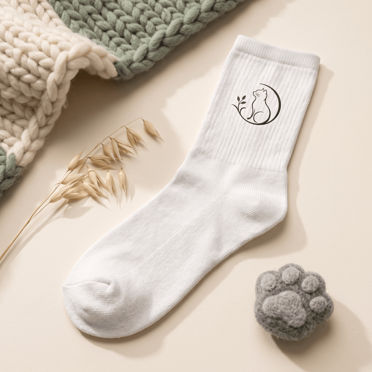 Mr. Fluffel Socken – Bunte Socken für Katzenliebhaber