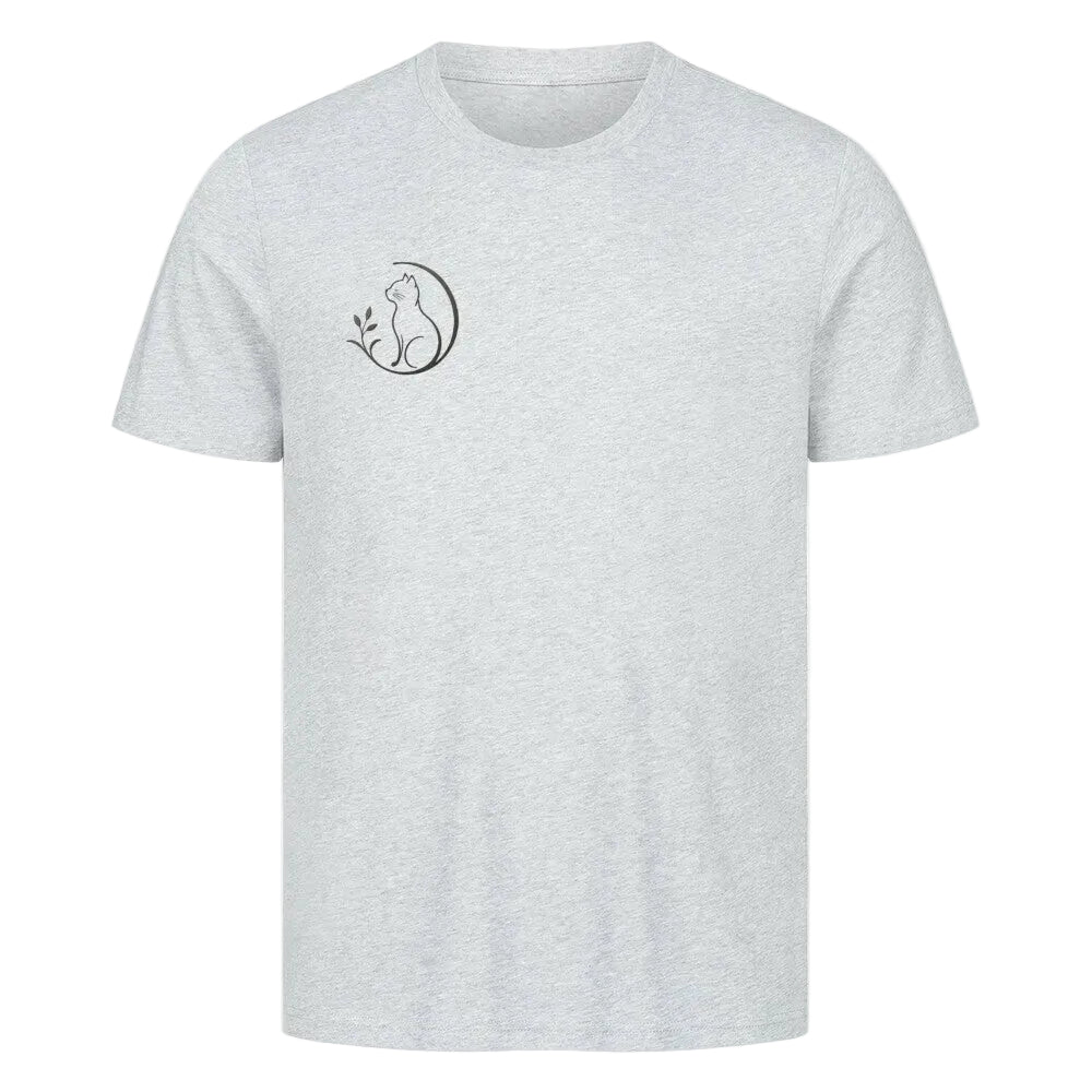 Mr. Fluffel Premium T-Shirt für Katzenliebhaber, Farbe Grau