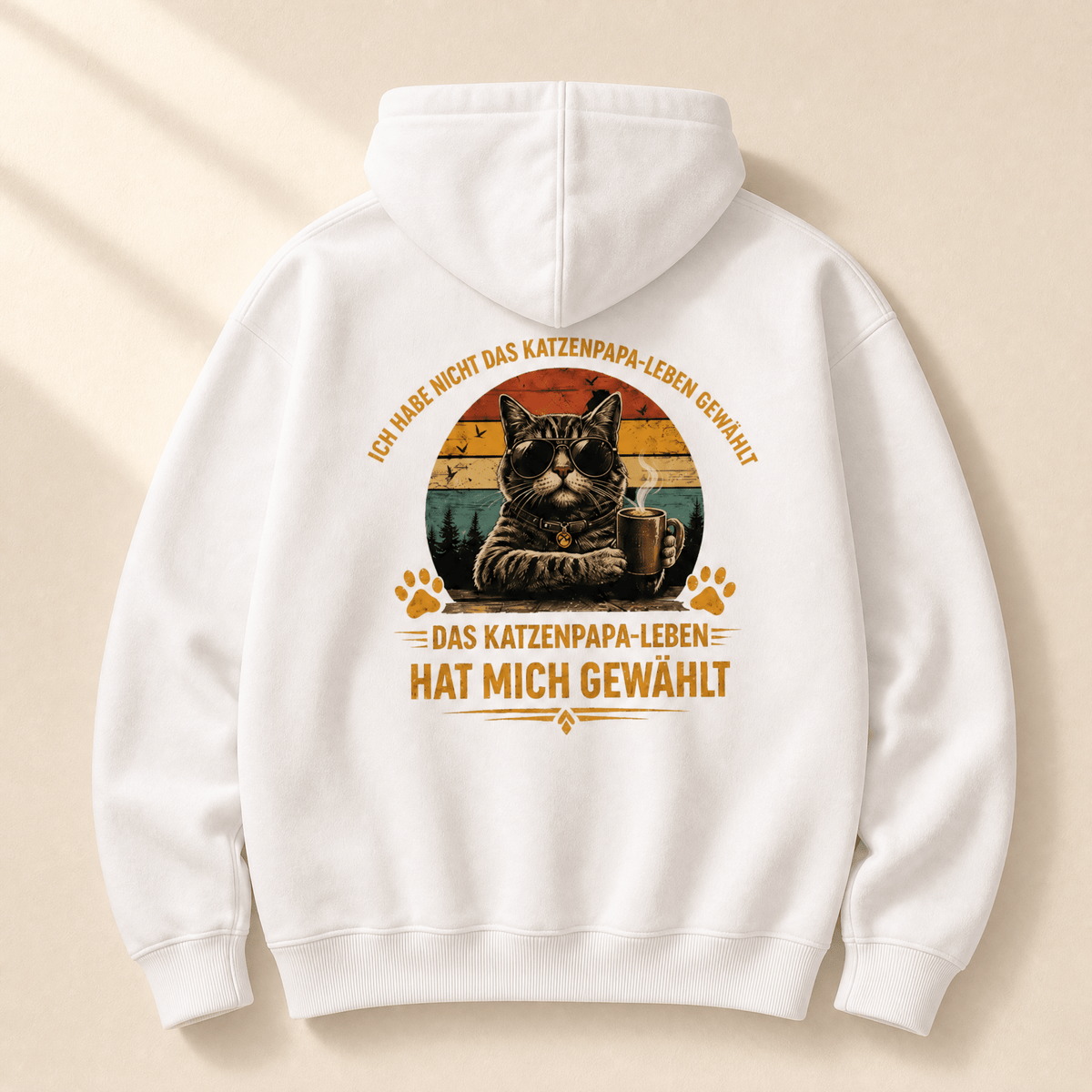 Oversized Hoodie Cool Cat Dad – Hoodie für stolze Katzenpapas von Mr. Fluffel