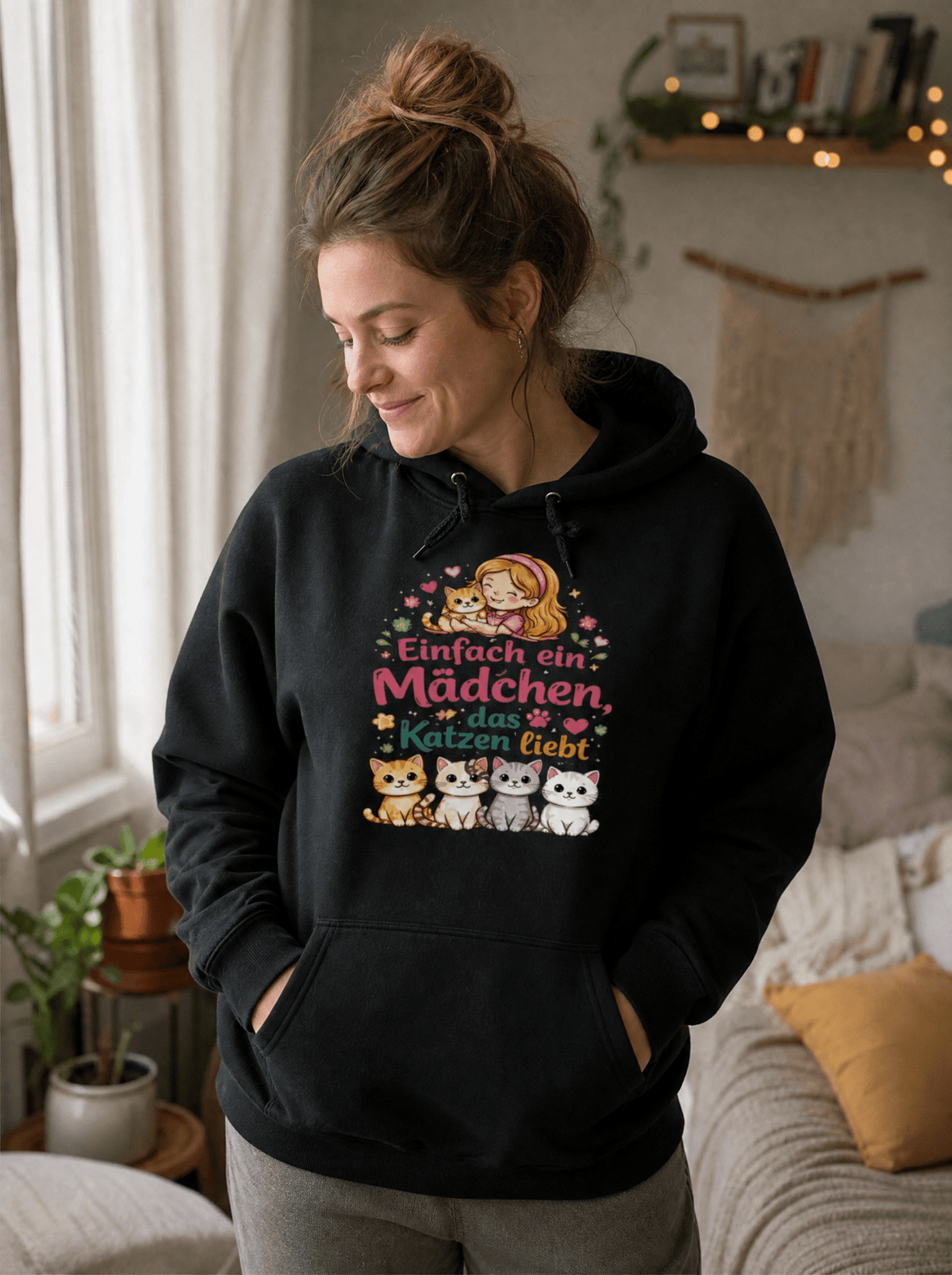 Premium Hoodie Katzenliebe – Kuscheliger Hoodie für Katzenfans von Mr. Fluffel
