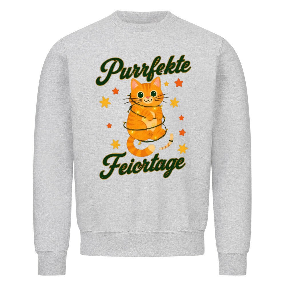 Purrfekte Feiertage Sweatshirt – Weihnachts-Sweatshirt für Katzenliebhaber von Mr. Fluffel