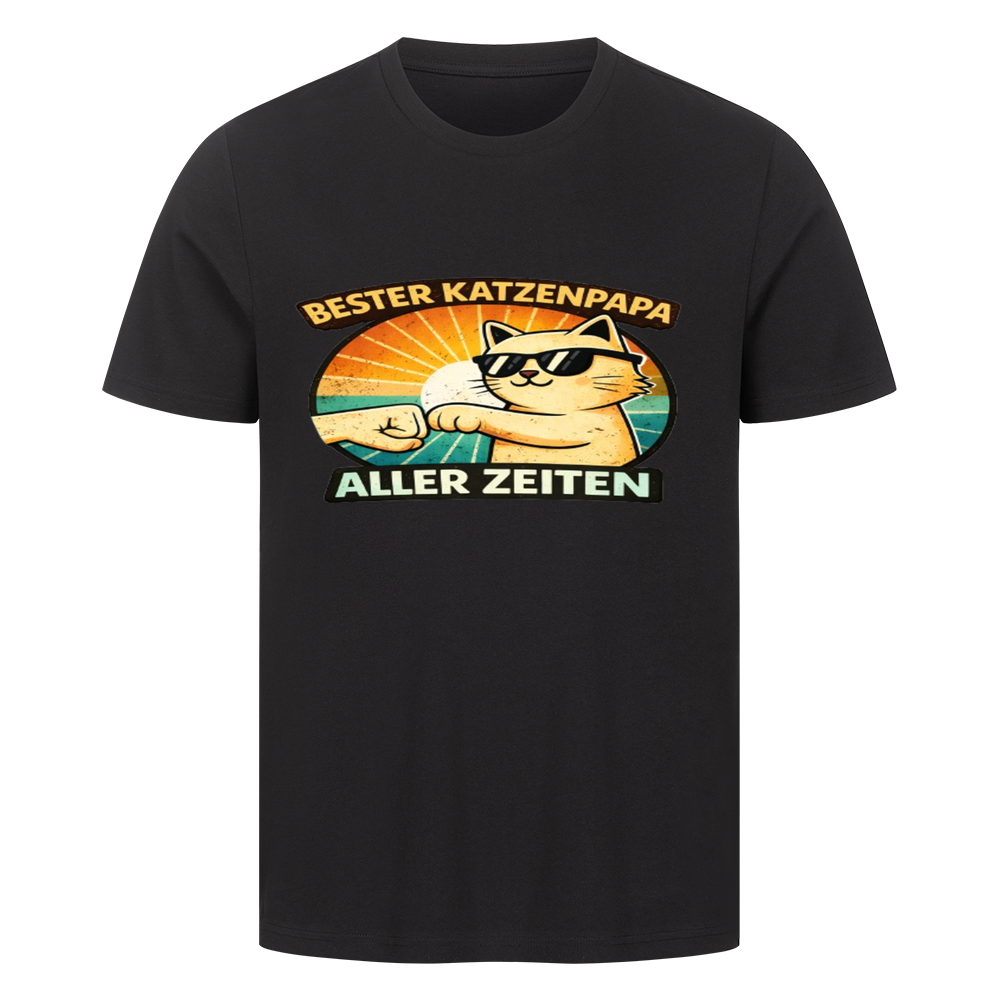 Bester Katzenpapa – Farbe Schwarz
