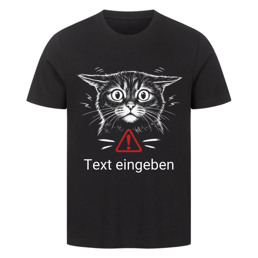 Vorsicht Bissig Personalisiertes Katzen-Shirt