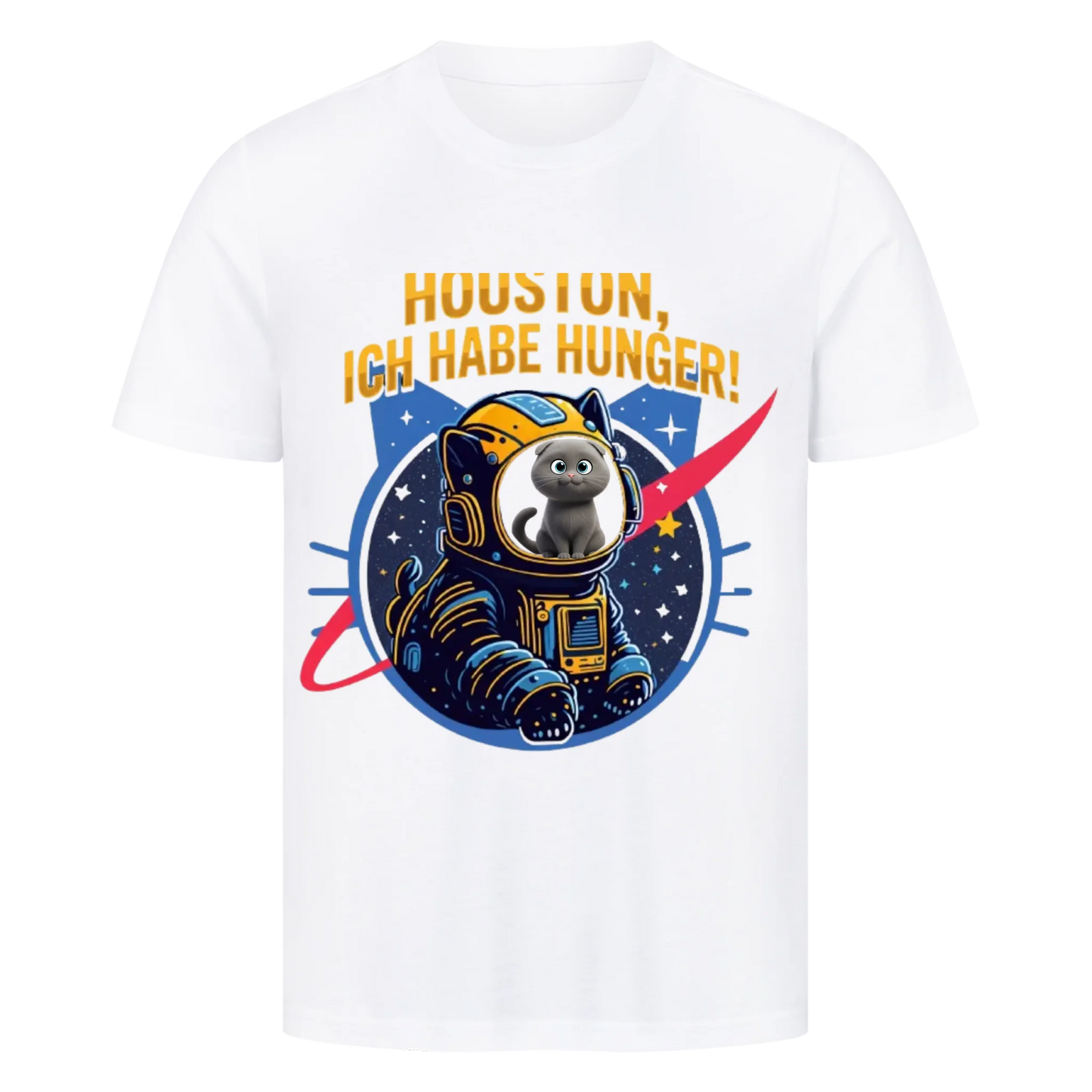 Houston, ich habe Hunger! – Dein Katzen-Astronaut Shirt