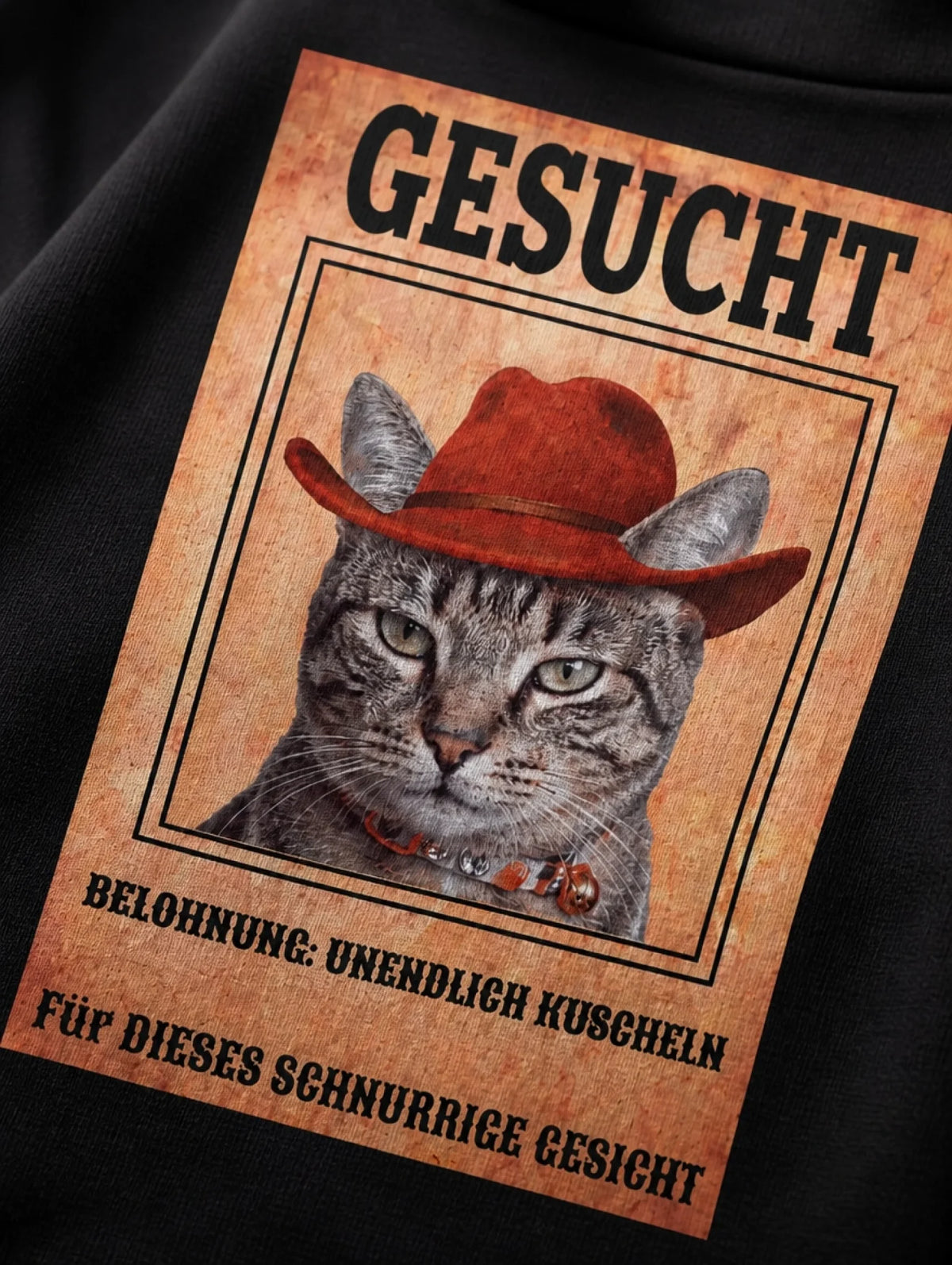 Gesucht: Meine Katze! – Nahaufnahme Druckdetail