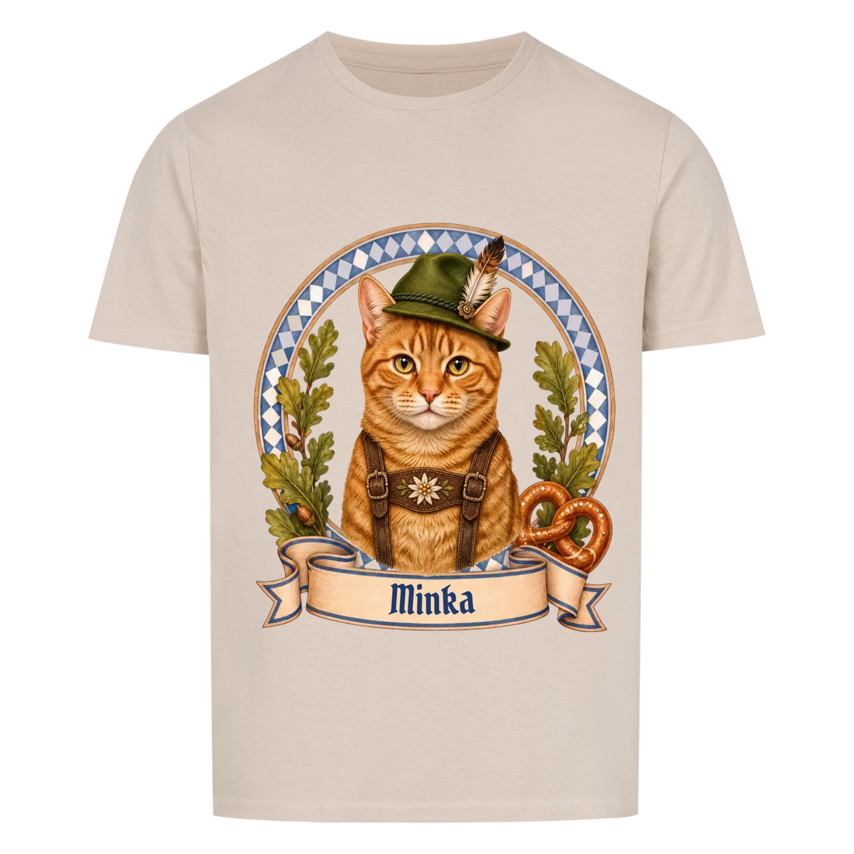 Wiesn Katze – personalisiertes Oktoberfest-Shirt mit Foto deiner Katze von Mr. Fluffel, Ansicht 6