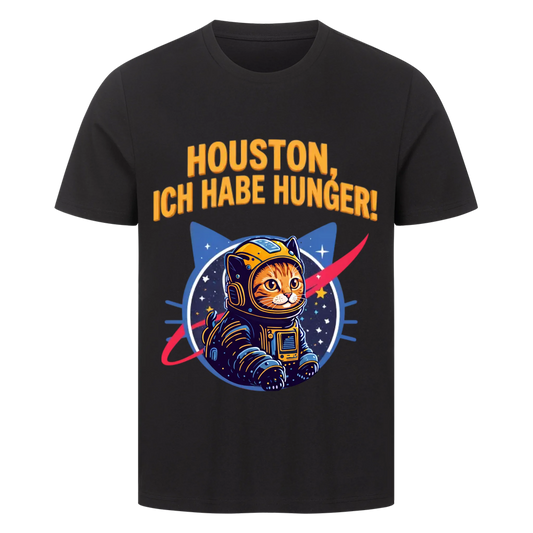 Houston, ich habe Hunger! – Katzen-T-Shirt mit eigenem Foto von Mr. Fluffel, Ansicht 2