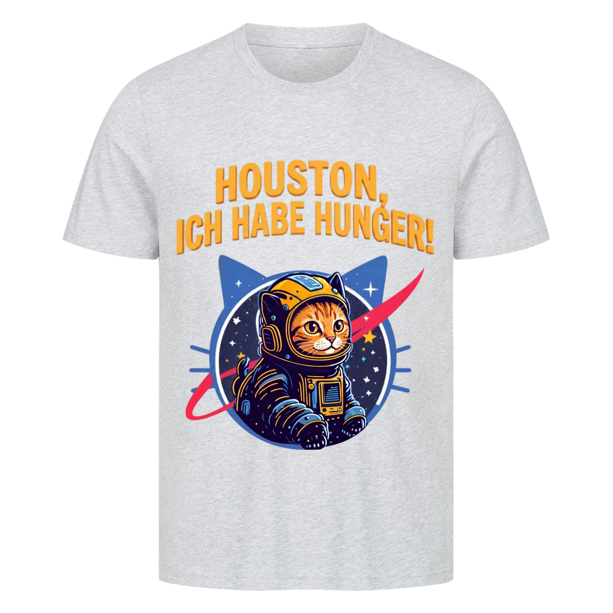 Houston, ich habe Hunger! – Katzen-T-Shirt mit eigenem Foto von Mr. Fluffel, Ansicht 5