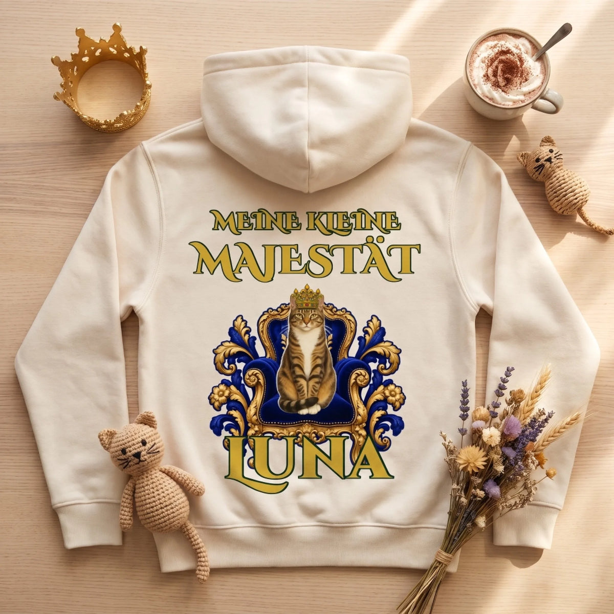 majestaet-hoodie-beige-flatlay
