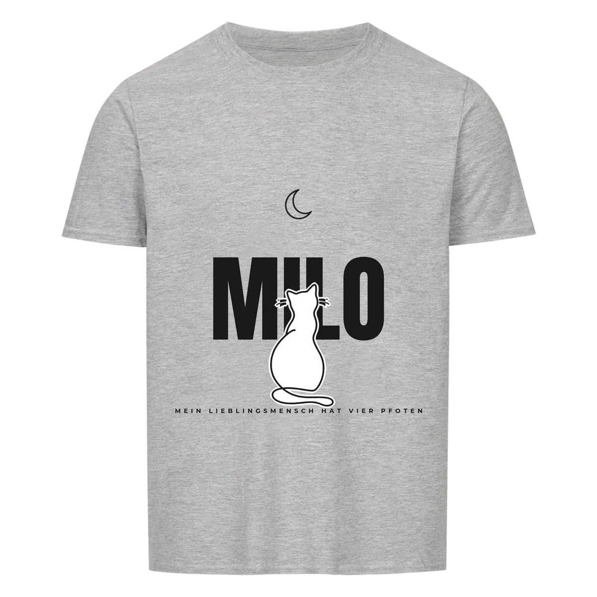 Lieblingsmensch vier Pfoten – Personalisiertes Shirt & Hoodie mit Katzennamen