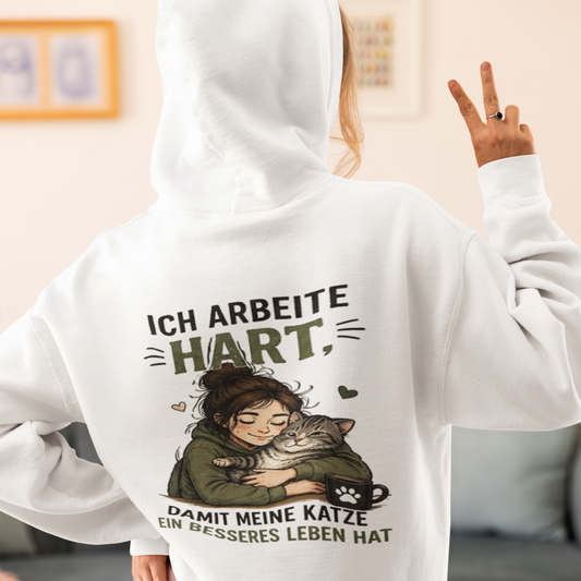 Cat Parents - Hoodie I work hard