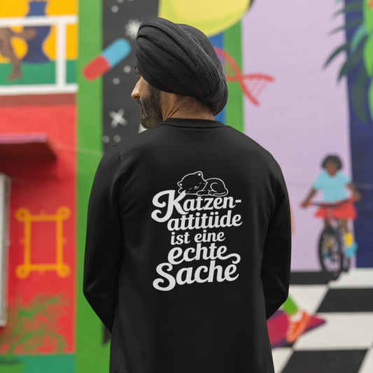 Katzen-Fan Sweatshirt „Katzen-Attitüde“ – Dein Statement für stolze Katzenfans 🐱✨