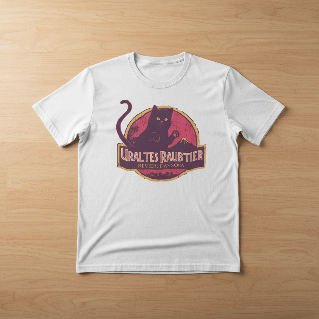 Uraltes Raubtier - Revier: Das Sofa | Premium T-Shirt