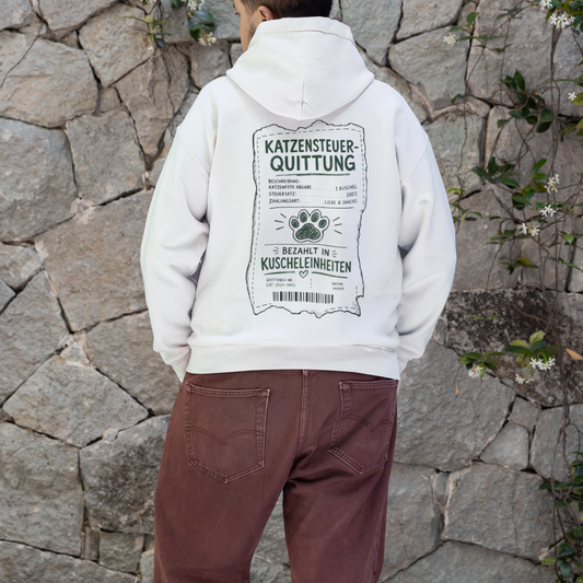 Katzensteuer-Quittung Oversized Hoodie