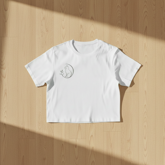 Mr Fluffel Logo Women's Crop Top