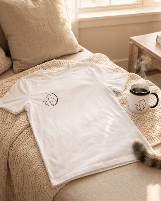 Mr. Fluffel Kuschel-Set – Geschenkset mit T-Shirt und Tasse für Katzenfans