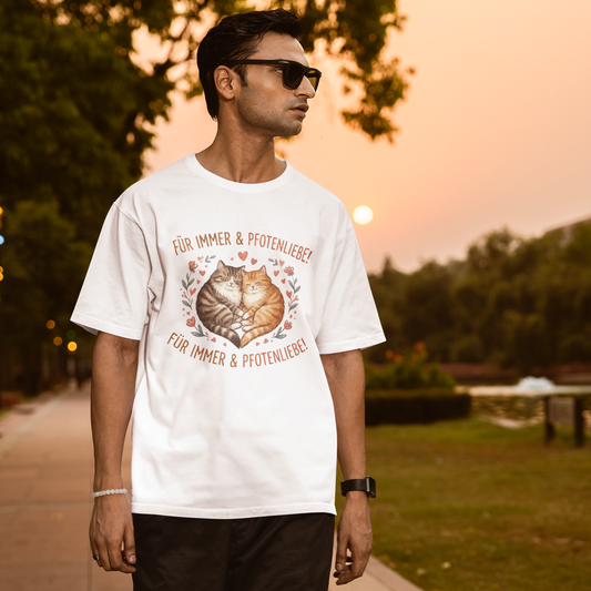 Forever & Paw Love - Premium Oversized Shirt for Cat Lovers